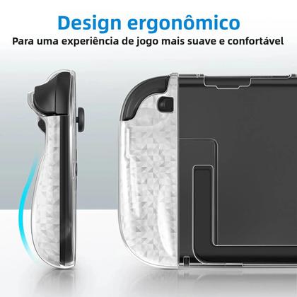 Imagem de Capa Protetora Dura Transparente Em PC Para Console De Jogo Nintendo Switch 2 Joy-Con Protetor