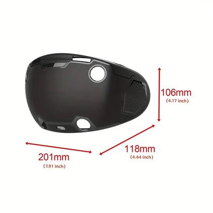Imagem de Capa Protetora em TPU com Alça + 2 Caps Para PlayStation VR2 PSVR2 Preta