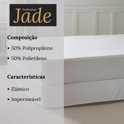 Imagem de Capa Protetora Impermeável com Elástico Jade - Queen 158x198x30cm