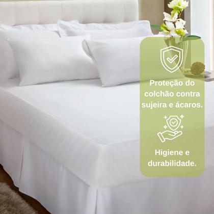Imagem de Capa Protetora Impermeável De Colchão Solteiro Casal Queen King 100 Algodão Kacyumara