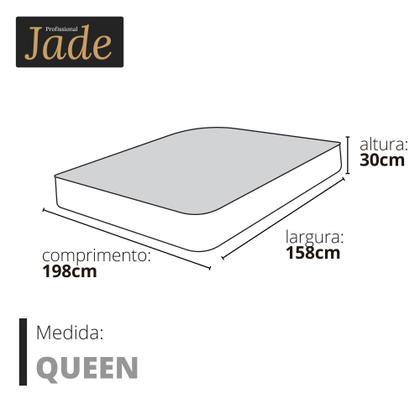 Imagem de Capa Protetora Jade Queen 158x198x30cm Impermeável com Elástico