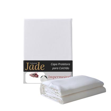 Imagem de Capa Protetora Jade Solteiro 88x188x30cm Impermeável com Elástico