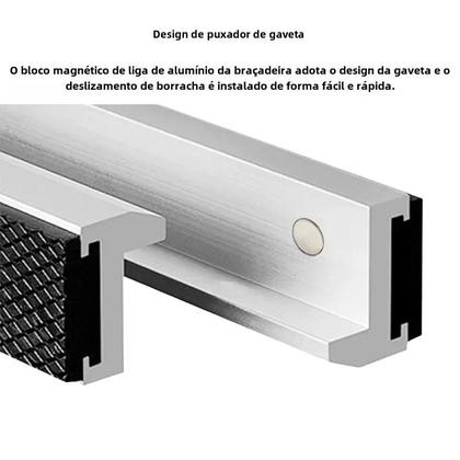 Imagem de Capa Protetora Magnética para Mandíbulas de Torno (2,5" a 8") - Alumínio e Borracha