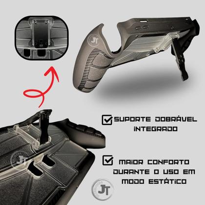 Imagem de Capa Protetora P/ Playstation Portal C/ Stand Case Tpu+Pc Proteção Suporte Console Portátil Antiderrapante Anti-queda