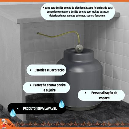 Imagem de Capa Protetora Para Botijao De Gás Plástico Resistente Astra