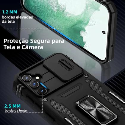 Imagem de Capa Protetora Para Câmera Deslizante Resistente Para Samsung Galaxy S23 FE S24 Ultra S23 Ultra A15