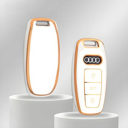 Imagem de Capa Protetora Para Chave De Carro Audi TPU Para A3 A4 A6 A7 A8 Q5 Q8 C8 D5 SQ8