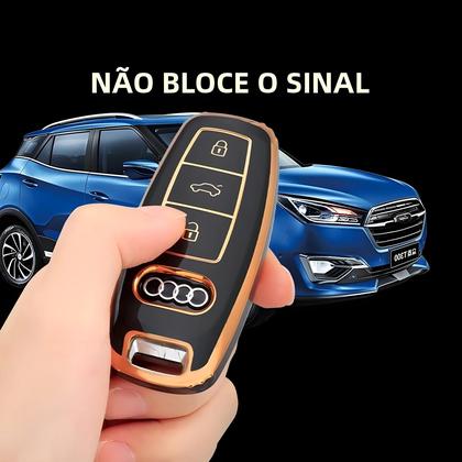 Imagem de Capa Protetora Para Chave De Carro Audi TPU Para A3 A4 A6 A7 A8 Q5 Q8 C8 D5 SQ8