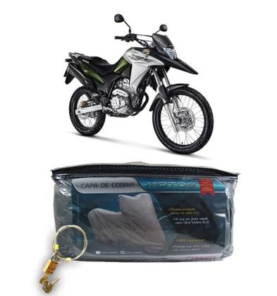 Imagem de Capa protetora para cobrir motos Tamanho M com cabo e cadeado (M205)