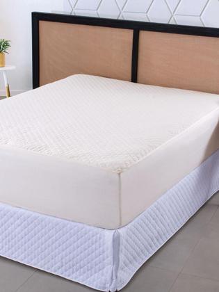 Imagem de Capa Protetora Para Colchão Cama Casal Padrão Impermeável Matelado Ultrassônico Com Elastico Serve Para Cama Box