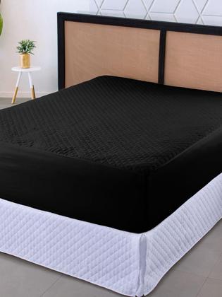 Imagem de Capa Protetora Para Colchão Cama Casal Padrão Impermeável Matelado Ultrassônico Com Elastico Serve Para Cama Box
