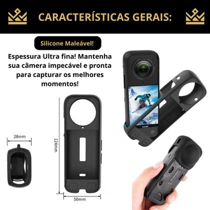 Imagem de Capa protetora para Insta360 X4 + pelicula tela nano 3D