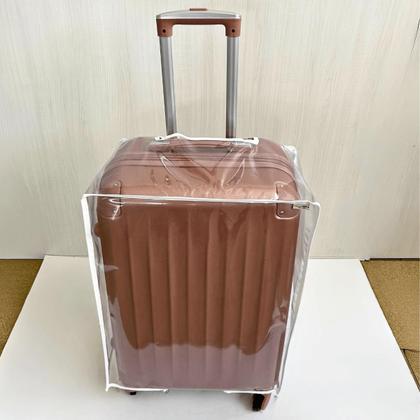 Imagem de Capa Protetora Para Mala de Viagem Plástico Grosso Transparente Protege de Arranhões Impacto Risco