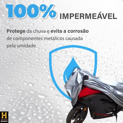 Imagem de  Capa Protetora Para Motos Impermeável Térmica Contra Sol E Chuva Linha Premium