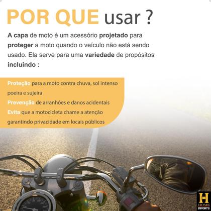 Imagem de  Capa Protetora Para Motos Impermeável Térmica Contra Sol E Chuva Linha Premium