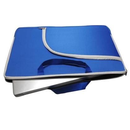Imagem de Capa Protetora para Notebook Até 15.6" c/Bolso Azul e Branco
