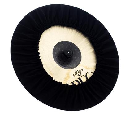 Imagem de Capa Protetora para Pratos BC Signature Black 19 by Drummers em algodão que limpa e protege