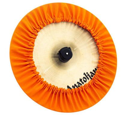 Imagem de Capa Protetora para Pratos BC Signature Orange 13 by Drummers em algodão que limpa e protege
