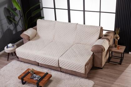 Imagem de Capa Protetora Para Sofá-cama Retrátil e Reclinável 3 Metros 3 Lugares de 1 Metro Cada