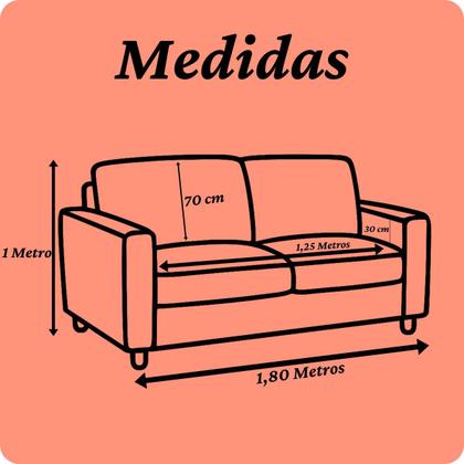 Imagem de Capa Protetora para Sofá de 2 Lugares Avulsa Elásticada 21 Elásticos em Malha Decoração Sala