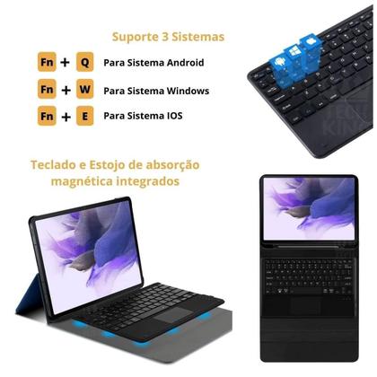 Imagem de Capa Protetora Portátil Com Teclado Para Galaxy S7 Plus 2020