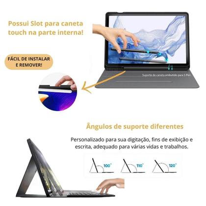 Imagem de Capa Protetora Portátil Com Teclado Para Galaxy S7 Plus 2020