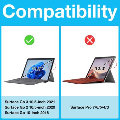 Imagem de Capa protetora ProCase para Surface Go 3/2/1 10,5 polegadas preta