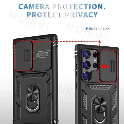 Imagem de Capa Protetora Robusta com Lente Deslizante para Samsung Galaxy S24/S23/S22/A15/A54/A53/A55