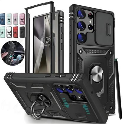 Imagem de Capa Protetora Robusta com Lente Deslizante para Samsung Galaxy S24/S23/S22/A15/A54/A53/A55