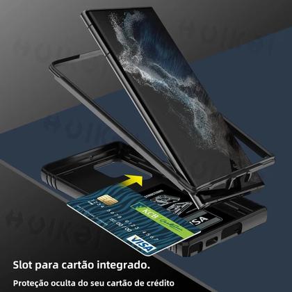 Imagem de Capa Protetora Robusta com Lente Deslizante para Samsung Galaxy S24/S23/S22/A15/A54/A53/A55