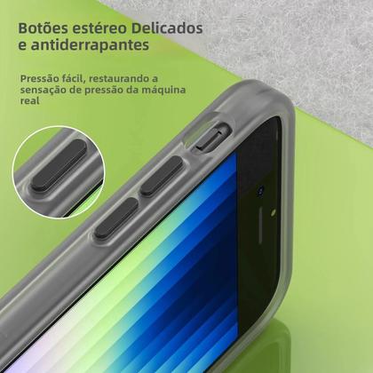 Imagem de Capa Protetora Soft SE3 Magsafe Para iPhone 7 8 10 Compatível Com Carregamento Sem Fio Transparente