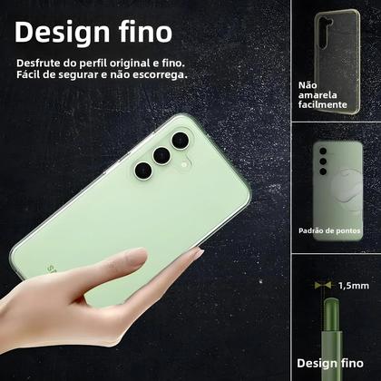 Imagem de Capa Protetora Transparente De Silicone Macio Para Samsung Galaxy S24 Ultra S23 FE S22 plus Jingjia