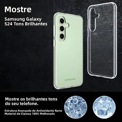 Imagem de Capa Protetora Transparente De Silicone Macio Para Samsung Galaxy S24 Ultra S23 FE S22 plus Jingjia