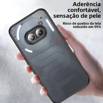 Imagem de Capa Protetora Transparente Fosca E Resistente a Impactos Para Nothing Phone 2a plus