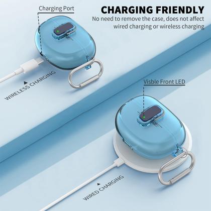 Imagem de Capa protetora TUDIOW Clear TPU à prova de choque para fones de ouvido Bose Ultra Open