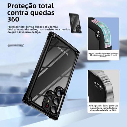 Imagem de Capa Resistente e à Prova de Choques para Samsung S25/S24/S23/S22 - Transparente