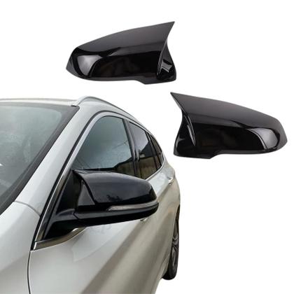 Imagem de Capa Retrovisor BMW X1 X2 135 140 Estilo M2 M3 Black Piano