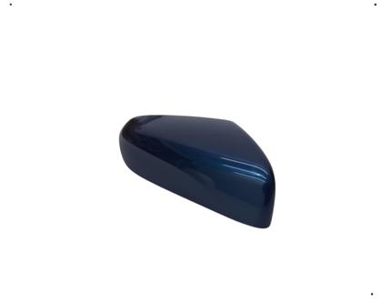 Imagem de Capa Retrovisor Chevrolet Onix Plus 2020 2021 2022 2023 2024 2025 Lado Direito Azul Seeker S/ Furo Sensor Original