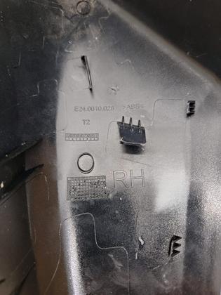 Imagem de Capa Retrovisor Onix Plus 2020 2021 2022 2023 2024 2025 Preto Lado Direito S/ Furo Sensor Original