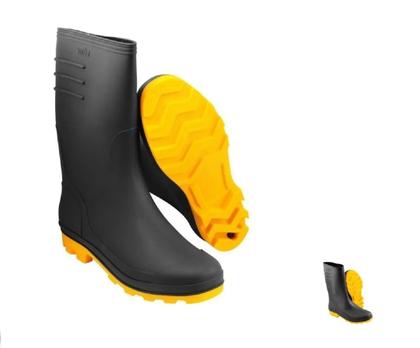 Imagem de Capa Roupa Chuva + Bota Pantaneiro Vestuário Jaqueta Calça Nylon Preta Moto Motoqueiro