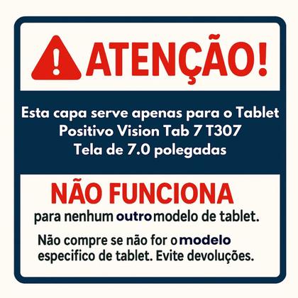 Imagem de Capa Silicone Infantil + Película Positivo Vison Tab 7 T307