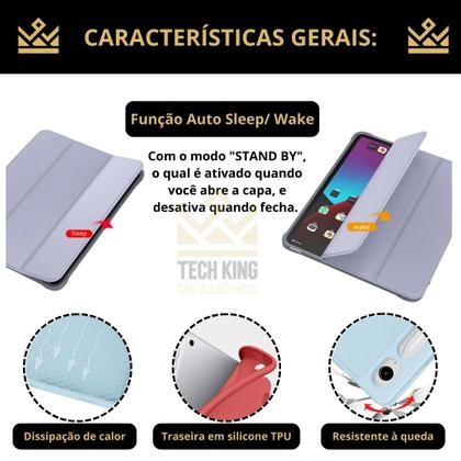 Imagem de Capa silicone para iPad 11 A16 2025 + pelicula e caneta