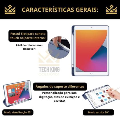 Imagem de Capa silicone TPU protetora para iPad 11 A16 2025 + caneta