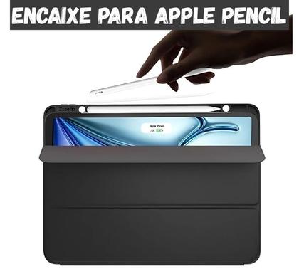 Imagem de Capa Smart Case para Ipad 11 A16 Preta Encaixe Caneta A3354 A3355