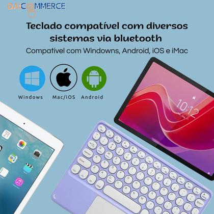 Imagem de Capa Smart Para Tablet Xiaomi Redmi Pad Se 8.7 com Teclado Touchpad