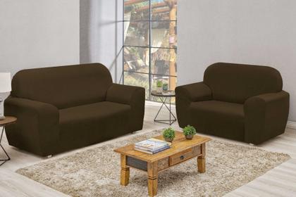 Imagem de CAPA SOFA  3/2 LUGARES LISA Acompanha Tarugo para melhor fixacão da capa