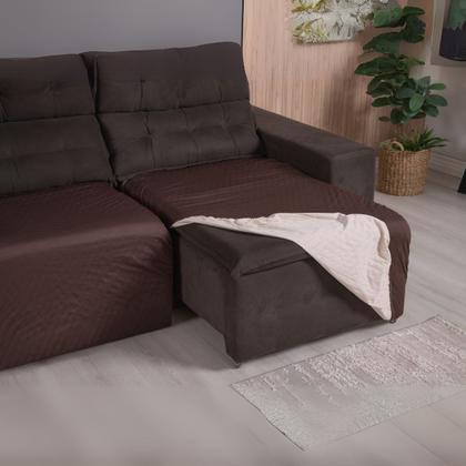 Imagem de Capa Sofá Retrátil Assento Dupla Face Impermeável 3 Lugares