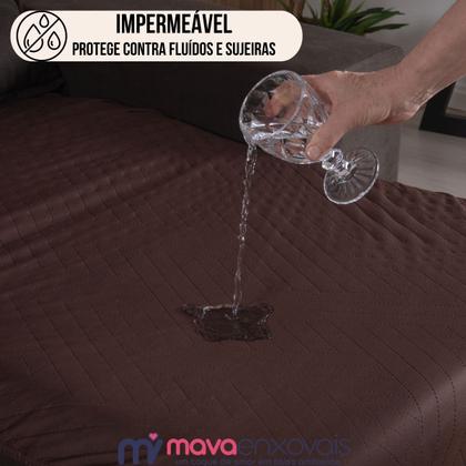 Imagem de Capa Sofá Retrátil Assento Dupla Face Impermeável 3 Lugares