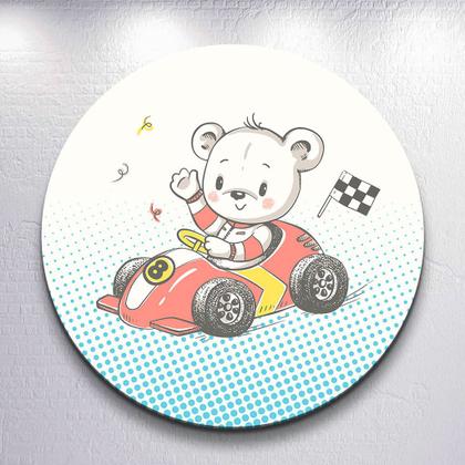 Imagem de Capa Sublimada p/ Painel Redondo Tema Ursinhos Diversificados Tamanhos Mini Grande Festa Infantil De