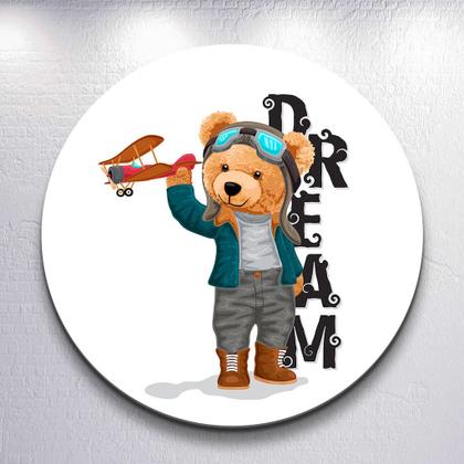 Imagem de Capa Sublimada p/ Painel Redondo Tema Ursinhos Diversificados Tamanhos Mini Grande Festa Infantil De